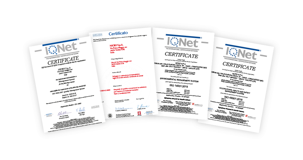 Certificazioni visual